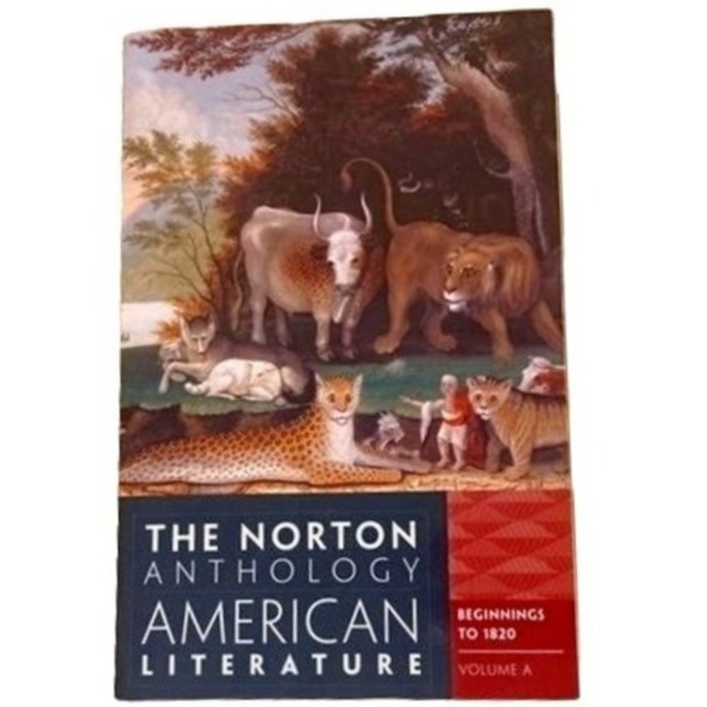 Norton Anthology American Literature Volume A Beginnings to 1820 8th Edition
